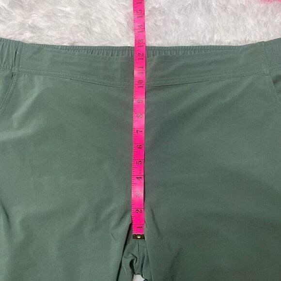 Eddie Bauer Womens Slim Ankle Hiking Traveler Pants Sz XXL Green Stretch Lightwe - Picture 8 of 11